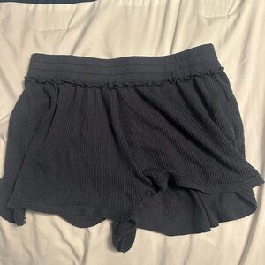 Urban Outfitters Black High Waist Knit Shorts